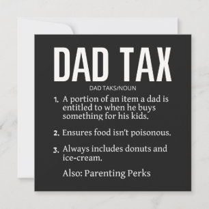 Tarjeta Festiva Impuesto de papá