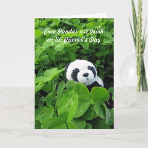 Tarjeta Festiva Incluso los pandas son irlandeses