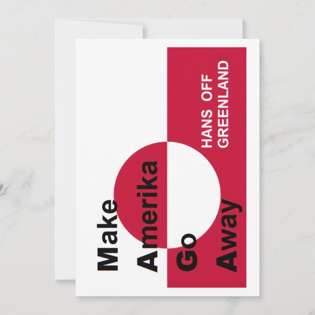 Tarjeta Festiva Independant Greenland (Anverso)