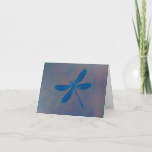 Tarjeta Festiva Indigo Dream Dragonfly