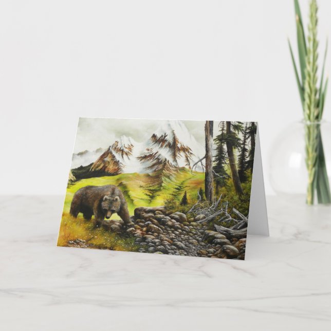 Tarjeta Festiva Individuo grande del pequeño individuo (Anverso)