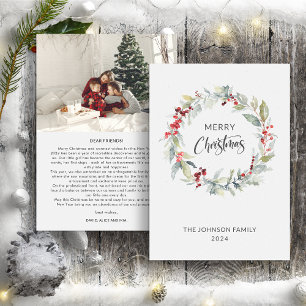 Tarjeta Festiva Informe anual de la guerra de los navidades de las