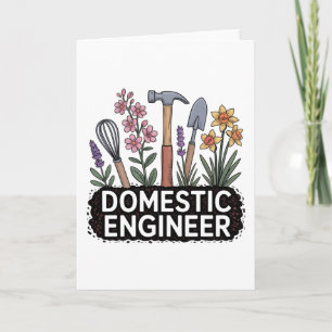 Tarjeta Festiva Ingeniera Doméstica