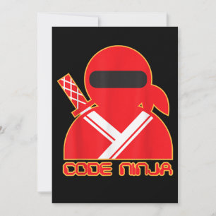 Tarjeta Festiva Ingeniero de Codificación Informática de Code Ninj