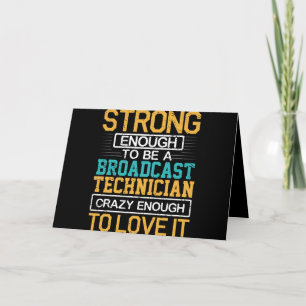 Tarjeta Festiva Ingeniero Suficientemente Loco Como Para Ser Técni