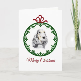 Tarjeta Festiva Inglés cocker spaniel