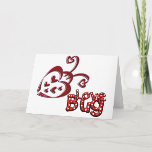 Tarjeta Festiva Insecto del amor