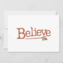 Tarjeta Festiva Inspirado en la vintage Creer, Saludos Nostálgicos