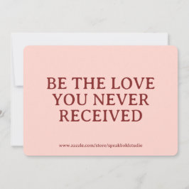 Tarjeta Festiva Inspirational Card Custom Self Love Gift for Women