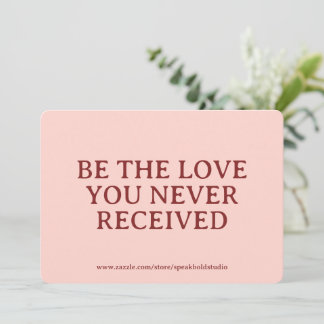 Tarjeta Festiva Inspirational Card Custom Self Love Gift for Women