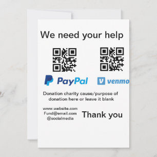 Tarjeta Festiva Instrucciones para la recolección de donaciones: a