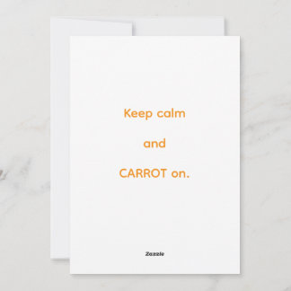 Tarjeta Festiva International Carrot Day