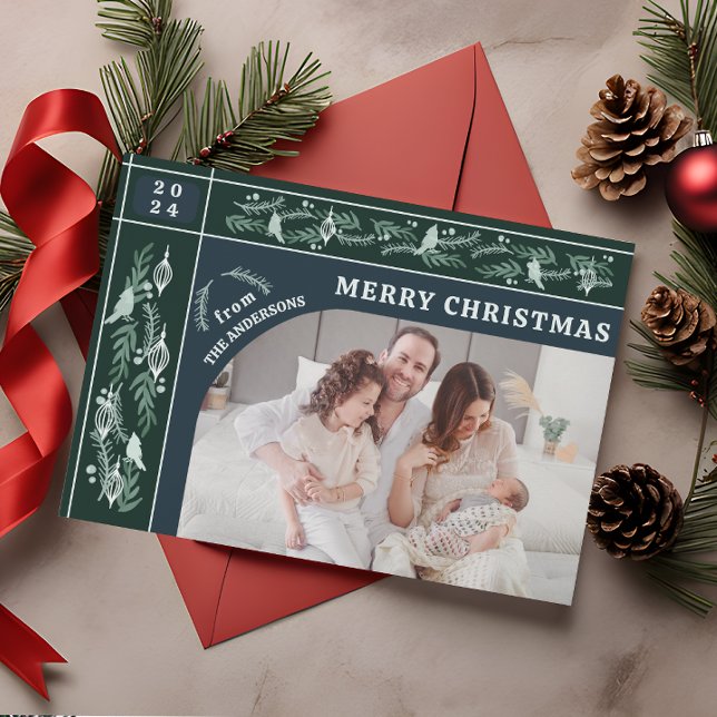 Tarjeta Festiva Intrincados Navidades fotográficos modernos de Eve (Subido por el creador)