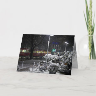 Tarjeta Festiva Invierno alemán