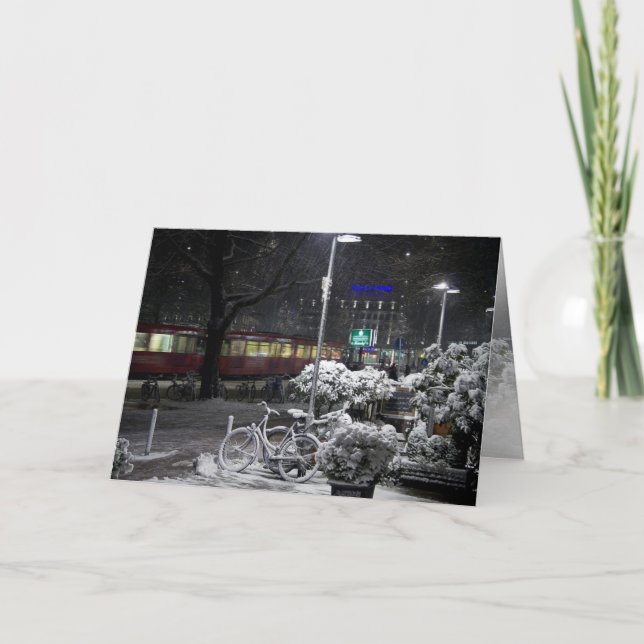 Tarjeta Festiva Invierno de Alemania (Anverso)