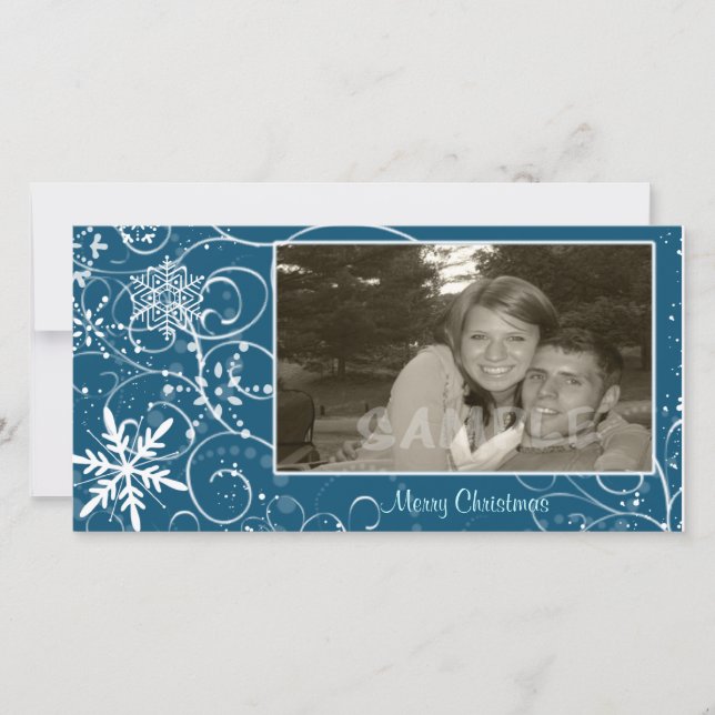 Tarjeta Festiva Invierno de Blusteria (Anverso)