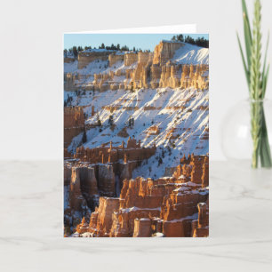 Tarjeta Festiva Invierno del barranco de Bryce
