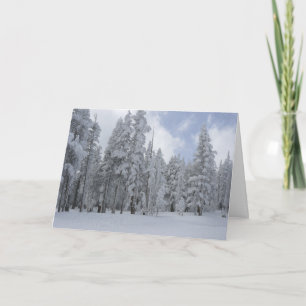 Tarjeta Festiva Invierno del lago Tahoe
