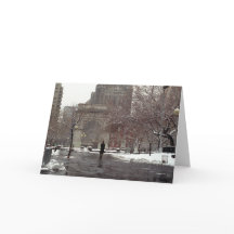 Invierno en el cuadrado de Washington (los saludos