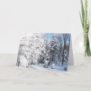 Tarjeta Festiva Invierno en Maine