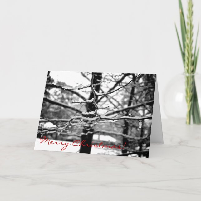 Tarjeta Festiva Invierno [Tarjeta de Navidades] (Anverso)