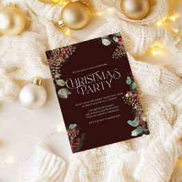 Tarjeta Festiva Invitan a Fiesta de Navidades rusos | Fiesta de Bo