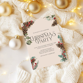 Tarjeta Festiva Invitan a Fiesta de Navidades rusos | Tan Holiday