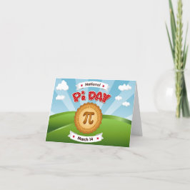 Tarjeta Festiva Invitar a tus amigos matemáticos a Pi Day