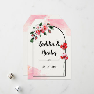 Tarjeta Festiva Invitation "Coquelicots"