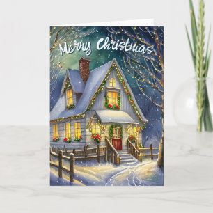 Tarjeta Festiva Ir a casa para Navidades