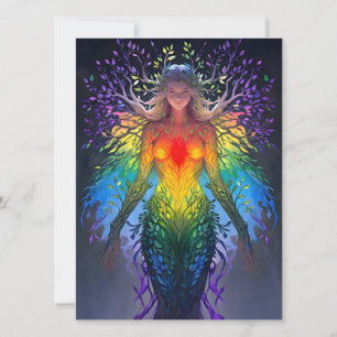 Tarjeta Festiva “Iridesca” - Guardiana de los Colores