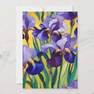Tarjeta Festiva Iris A morado