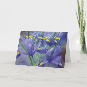 Tarjeta Festiva Iris Bouquet El día de San Valentín ArtCard