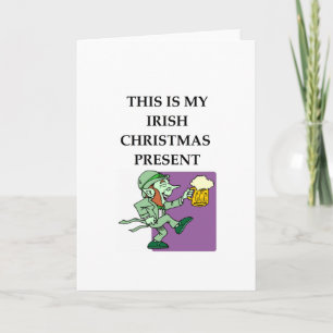 Tarjeta Festiva irlandés