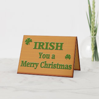 Tarjeta Festiva Irlandés usted