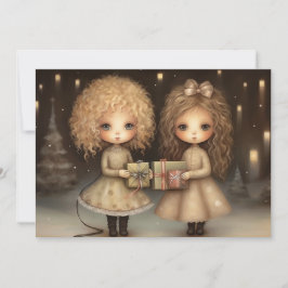 Tarjeta Festiva Irradiante alegría navideña: Navidades de corazón