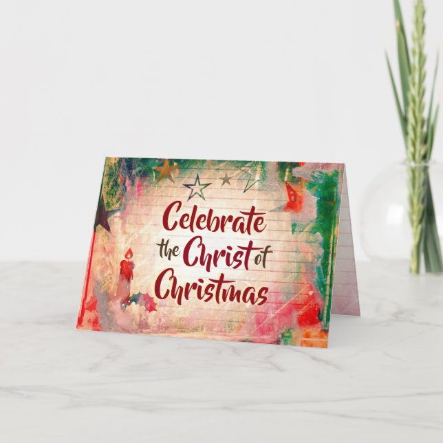 Tarjeta Festiva Isaías 9:6 Navidades de "Para nosotros un niño nac (Anverso)