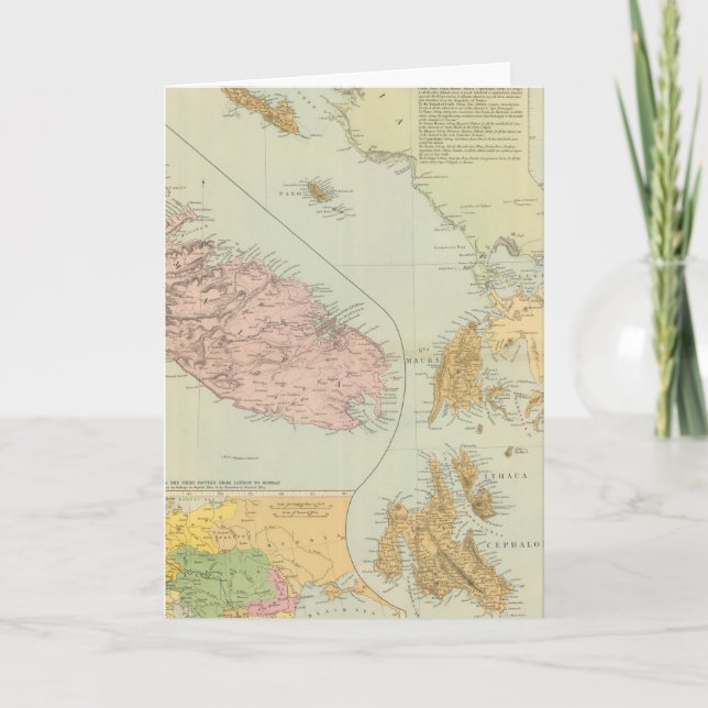 Tarjeta Festiva Islas Jónicas, Malta (Anverso)