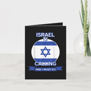 Tarjeta Festiva Israel está llamando y debo ir