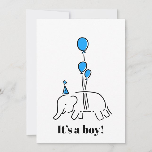 Tarjeta Festiva It’s a boy  (Anverso)