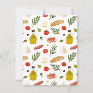 Tarjeta Festiva Italia es famosa por su cocina increíble