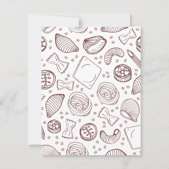 Tarjeta Festiva Italia es famosa por su cocina increíble (Anverso)