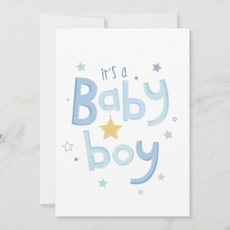 Tarjeta Festiva It's a boy, geboortekaart