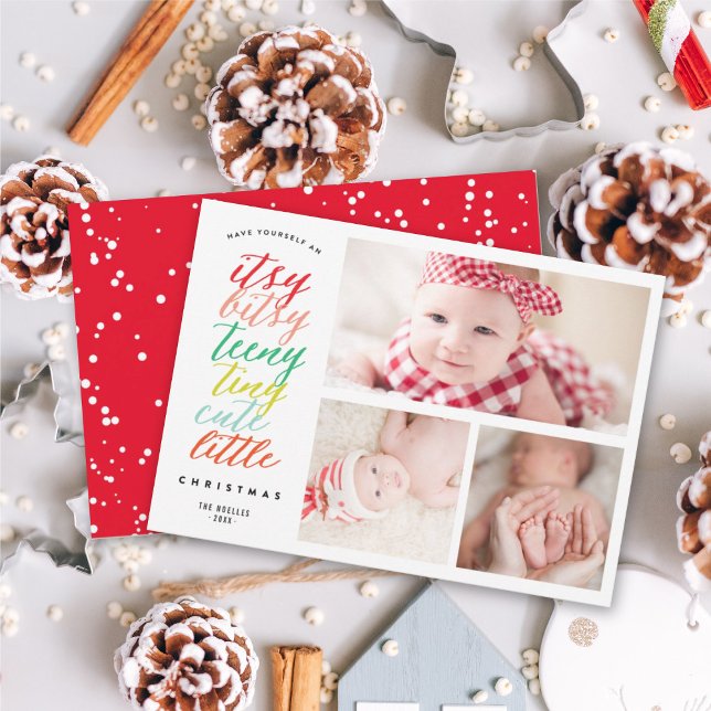 Tarjeta Festiva Itsy Bitsy Teeny Tiny Cute Little Navidades Foto (Subido por el creador)