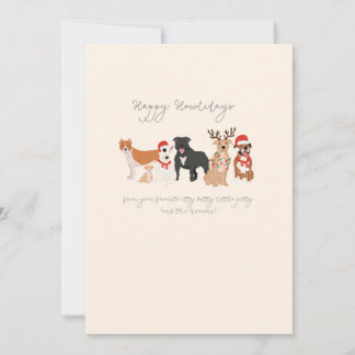 Tarjeta Festiva Itty Bitty Pitty card