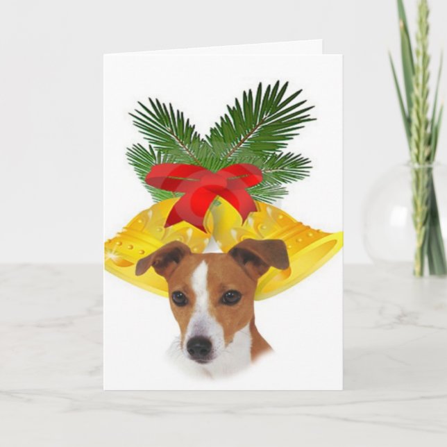 Tarjeta Festiva Jack Russell Navidades Times (Anverso)