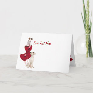 Tarjeta Festiva Jack Russell Terrier Muy Bien Diseñado