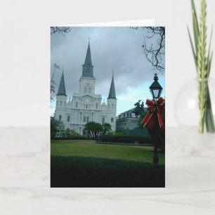Tarjeta Festiva Jackson Square en los Navidades