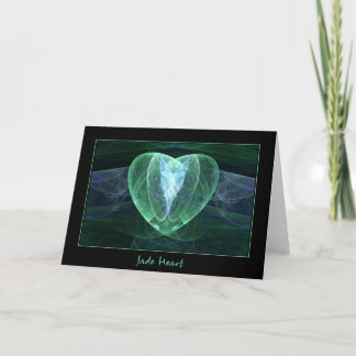 Tarjeta Festiva Jade Heart