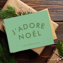 J'adore Noel | Nochebuena Minimalista moderna de a